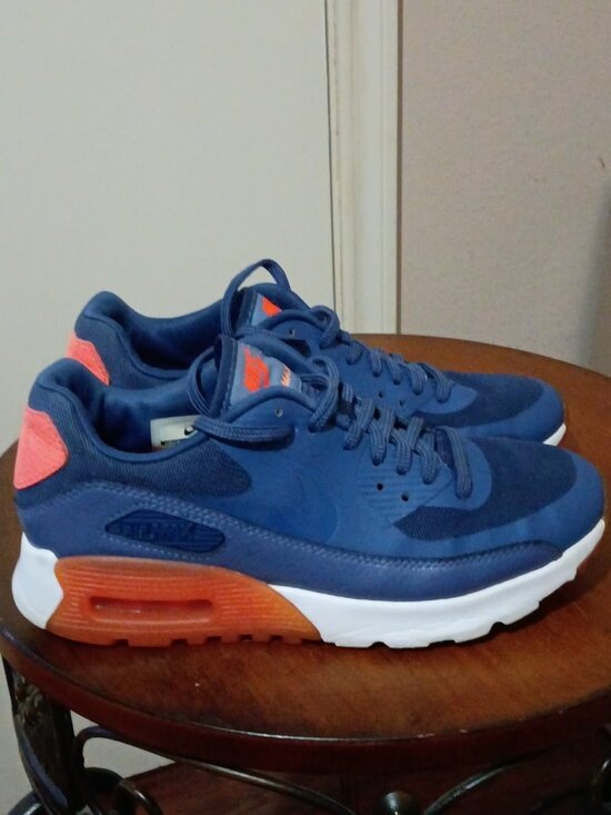Nike Shoes - Nike Air Max 90 Ultra Essential Shoes Women Size 6 724981-400 Blue Orange